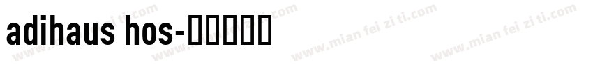 adihaus hos字体转换